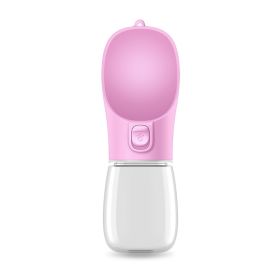 Portable Drinking Cup For Pets (Option: Pink-550ML)